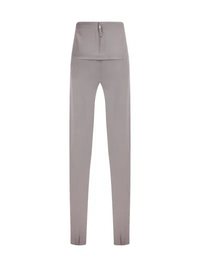 Rick Owens Sliced Skirt In Gray