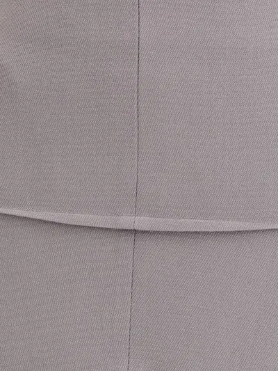 Rick Owens Sliced Skirt In Gray