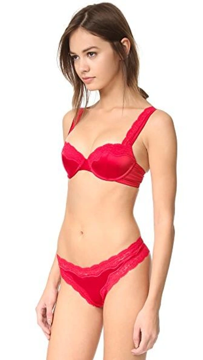 Shop Stella Mccartney Clara Whispering Contour Balconette Bra In Tango Red