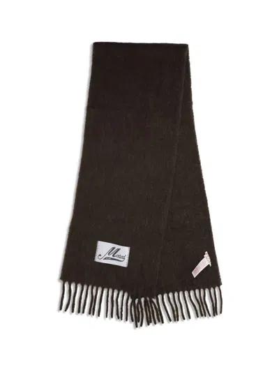 Marni Wool Scarf In Brown