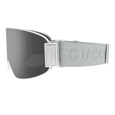 Gucci Geometric Frame Goggles In Gray