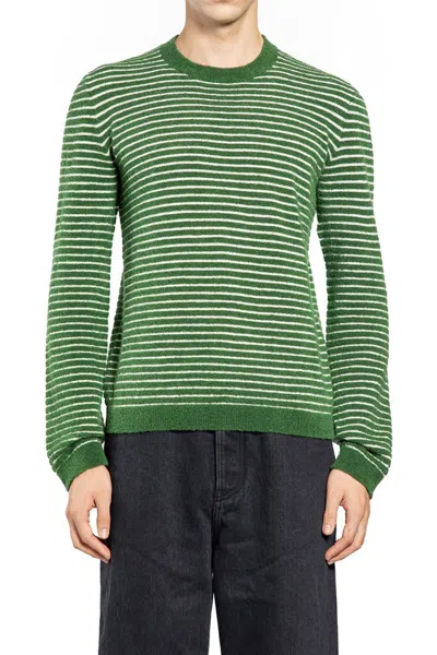 Loewe Man Green Knitwear In Green