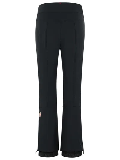Moncler Ski Trousers With Elastic Cuffs And Pockets In Black