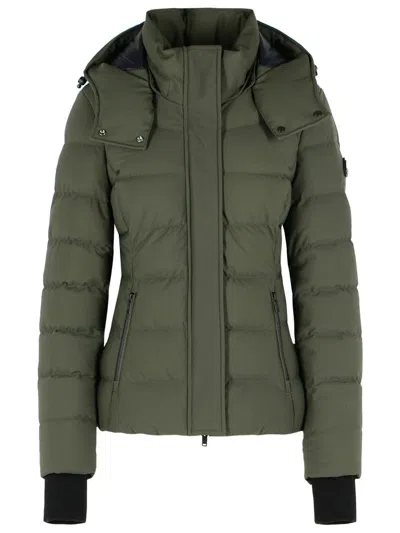 Moose Knuckles Betta Hooded Zip-up Puffer Jacket In Green