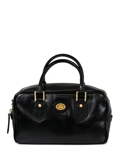 The Bridge Logo-plaque Tote Bag In Black