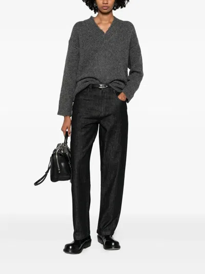 Entire Studios Regular Jean Raw Black Clothing In Black
