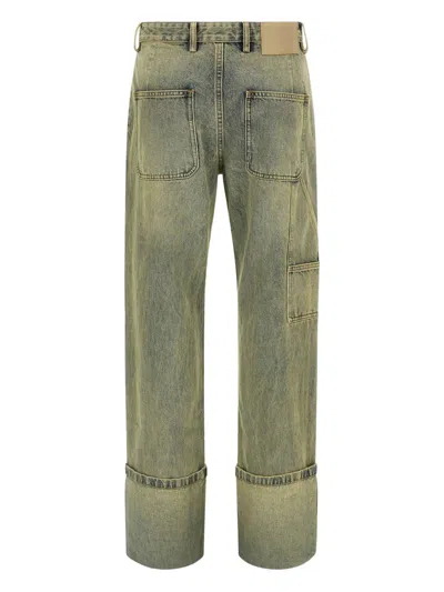 Entire Studios Cuff Jean Surface Wave Clothing In Green