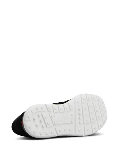 Tod's Suede Sneakers Low Profile Rubber Sole In Black