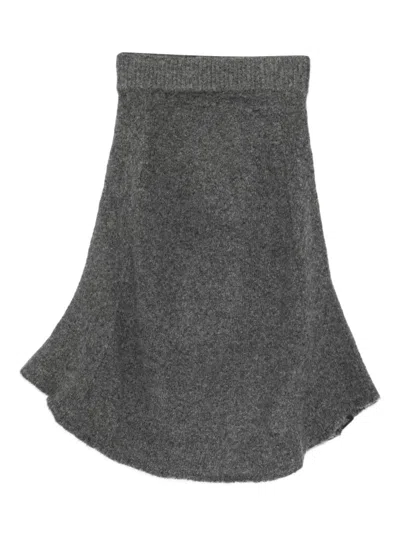 Entire Studios Flare Skirt Smoke Clothing In Black