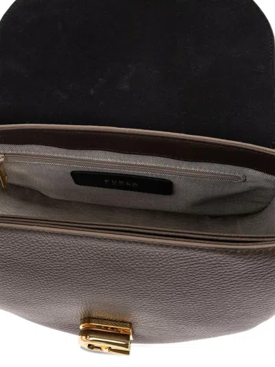 Furla Compact Crossbody Bag With Rounded Flap Closure