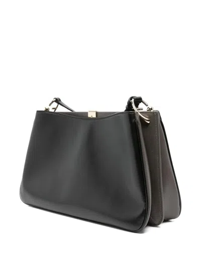 Furla Medium Agata Leather Cross Body Bag In Metallic