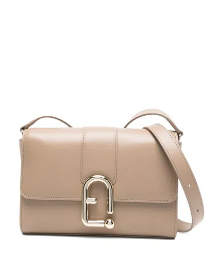 Furla Small Urban Clasp-detail Cross Body Bag In Orange