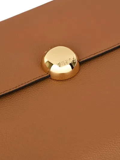 Furla Moonlight S Top Handle Bags In Brown
