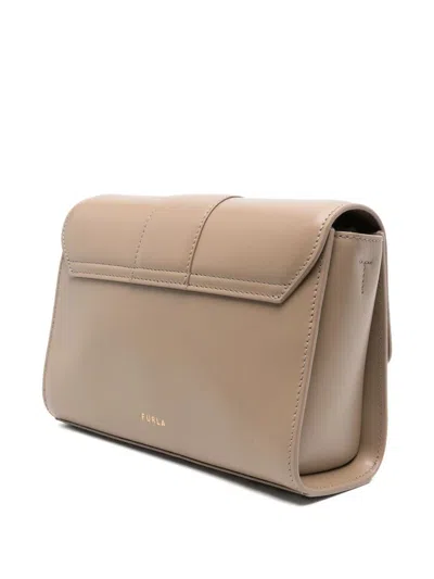 Furla Small Urban Clasp-detail Cross Body Bag In Orange
