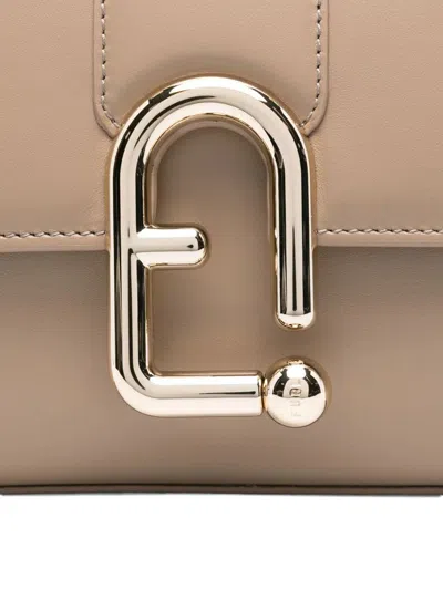 Furla Small Urban Clasp-detail Cross Body Bag In Orange