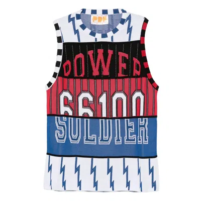 Pdf Lightning-bolt Panelled Vest In White