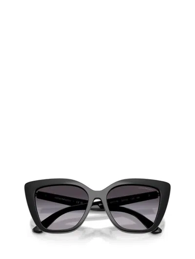 Emporio Armani 54mm Cat Eye Optical Glasses In Brown