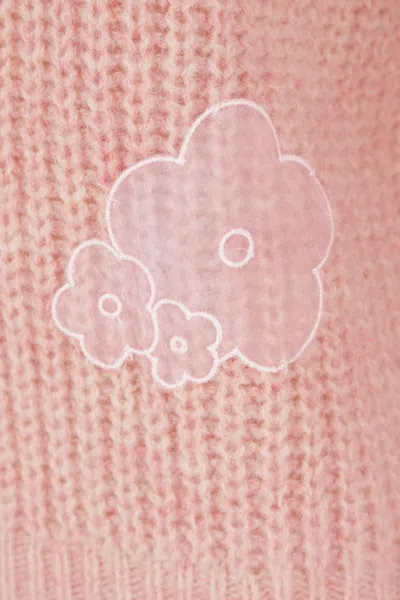 Cecilie Bahnsen Bega Pullover Fisherman Knit Soft Pink In Pink