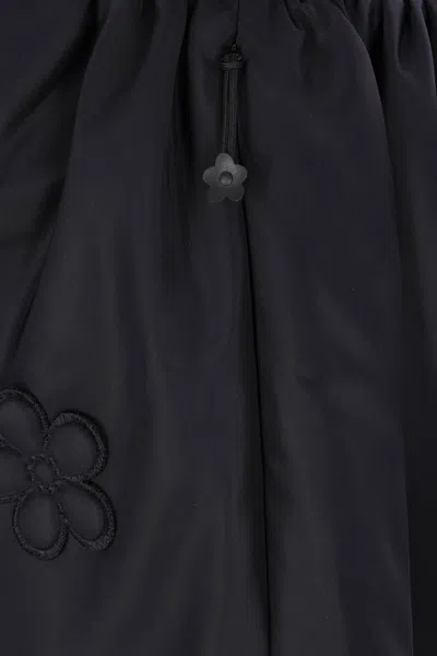 Cecilie Bahnsen Brunella Nylon Skirt In Black