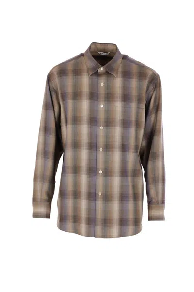 Auralee Shirts In Brown