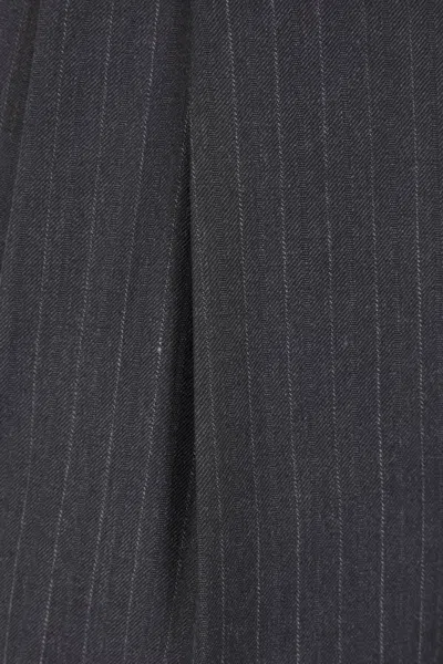 Auralee Striped Straight-leg Trousers In Gray