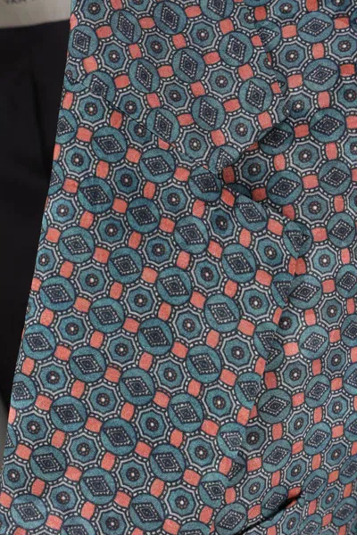 Dries Van Noten Patterned Single-breasted Jacket In Gray