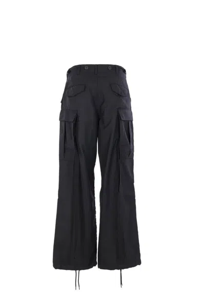 Junya Watanabe Wool-blend Cargo Pants In Black