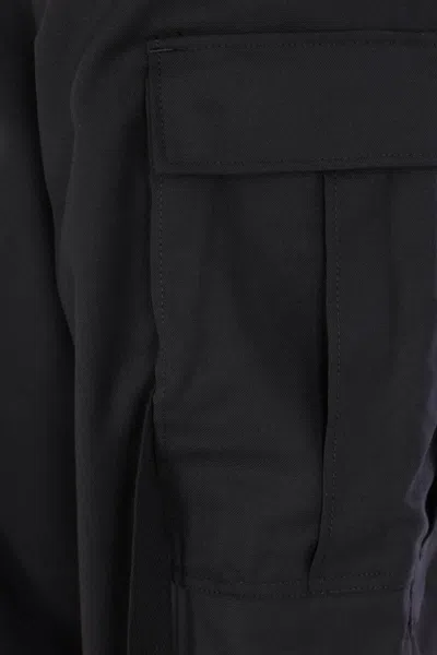 Junya Watanabe Wool-blend Cargo Pants In Black