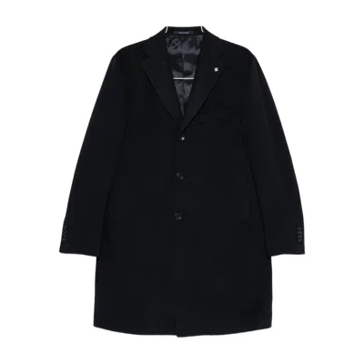Tagliatore Single-breasted Coat In Black
