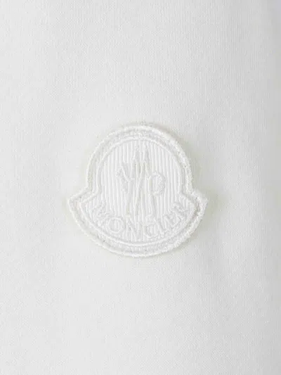 Moncler Zip-up Drawstring Hoodie In Neutral