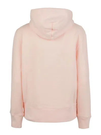 Autry Logo Hooded Sweatshirt Long Sleeves In Pink