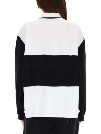 Rotate Birger Christensen Cotton Pique Polo In Multi