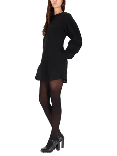 Rotate Birger Christensen Mini Flared Dress In Black