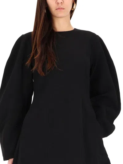 Rotate Birger Christensen Mini Flared Dress In Black