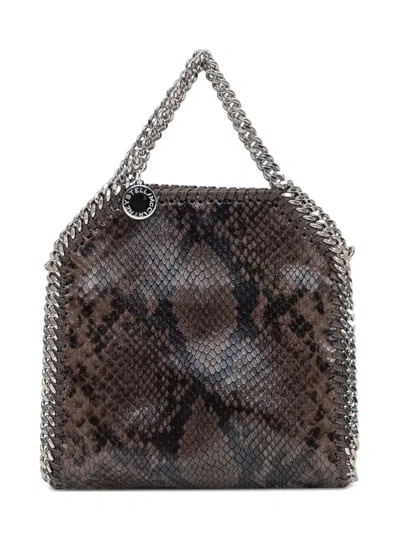 Stella Mccartney Eco Snake Crossbody Bag With Chain Strap In Pattern