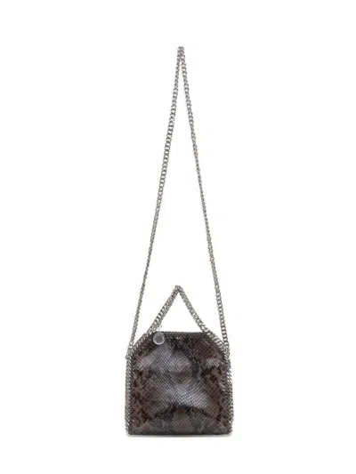 Stella Mccartney Eco Snake Crossbody Bag With Chain Strap In Pattern