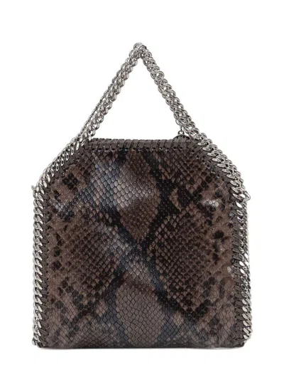 Stella Mccartney Eco Snake Crossbody Bag With Chain Strap In Pattern