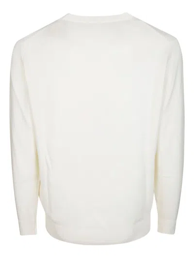 Mc2 Saint Barth Print-graphic Sweater In White