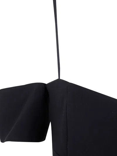 Pinko "gameboy" Double Canvas Dress In Black