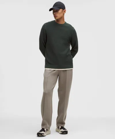 Lululemon Textured Knit Crewneck Sweater In Green