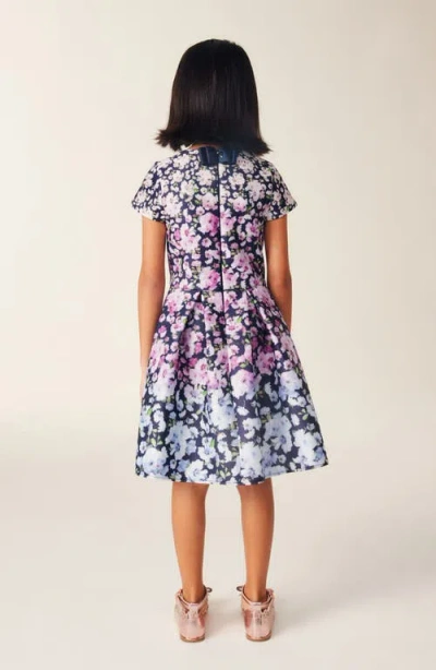 Baker By Ted Baker Kids' Floral Scuba Crepe Dress In Multi