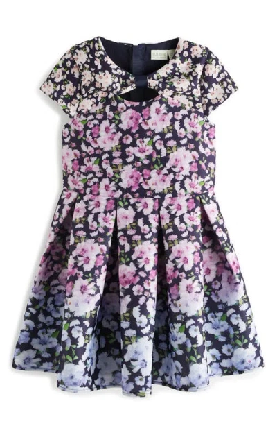 Baker By Ted Baker Kids' Floral Scuba Crepe Dress In Multi