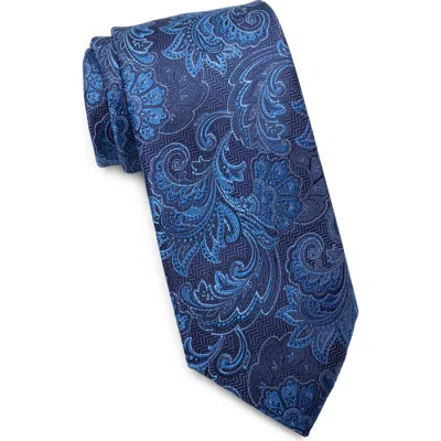 Tommy Hilfiger Amy Paisley Tie In Blue