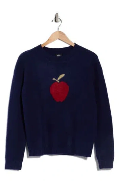 Bobeau Apple Picking Sweater In Blue