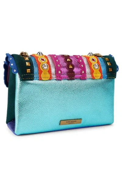 Kurt Geiger Kensington Studs Multicolored Crossbody Bag In Multi