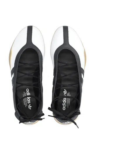 Adidas Originals Adidas Taekwondo Mei White Ballet Shoes In Silver