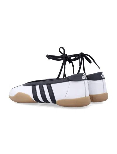 Adidas Originals Adidas Taekwondo Mei White Ballet Shoes In Silver