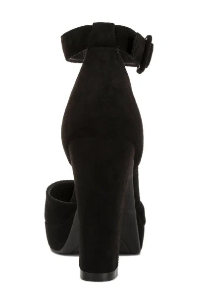 London Rag Inigo Interchangeable Ankle Strap Platform Pump In Black