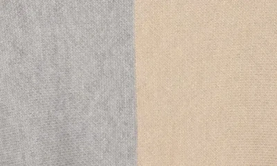 Joseph A Colorblock Turtleneck Poncho Sweater In Neutral