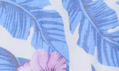 Construct Floral Leaf Performance Knit Polo In Multi